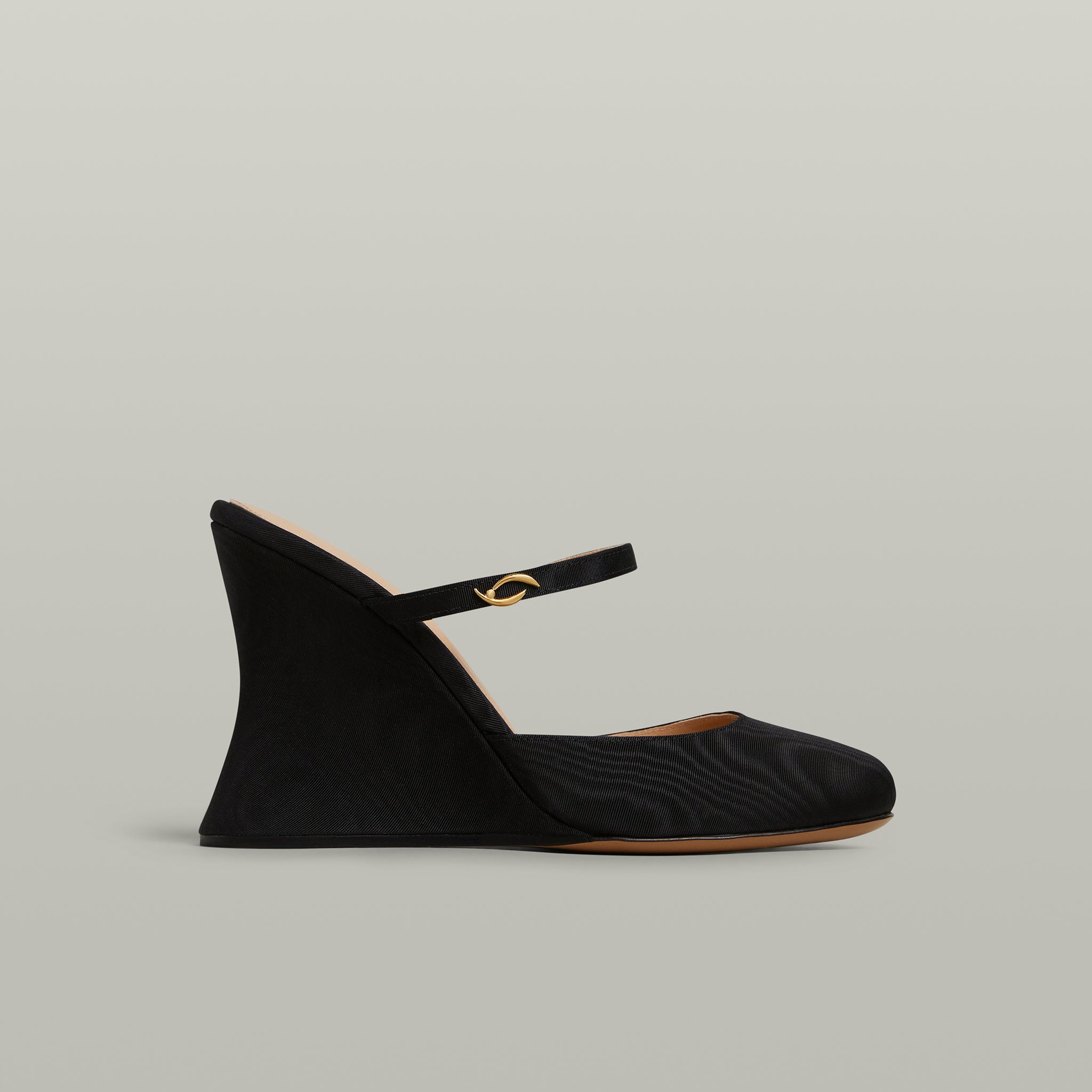 La Nonchalante Black Grosgrain Moiré