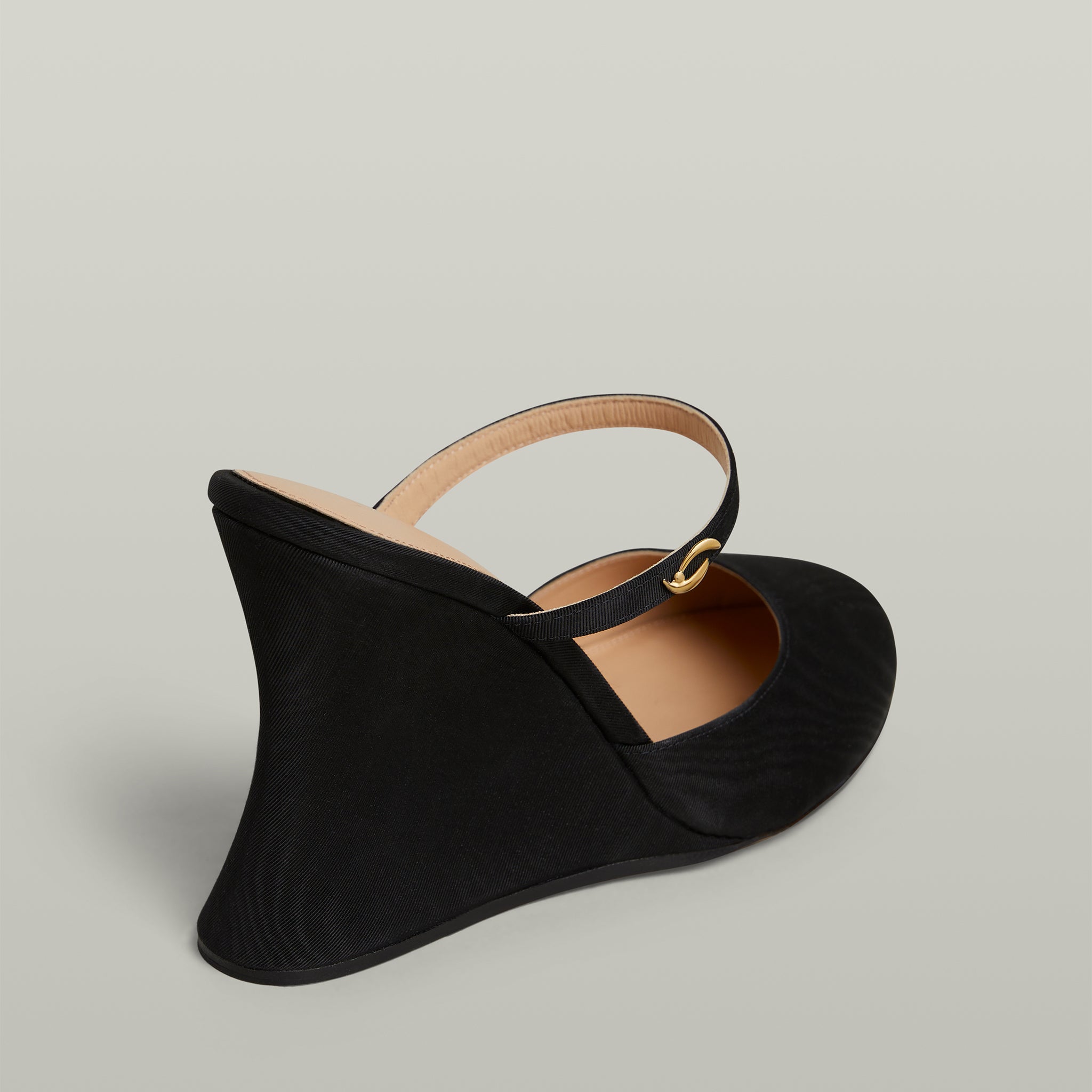 La Nonchalante Black Grosgrain Moiré