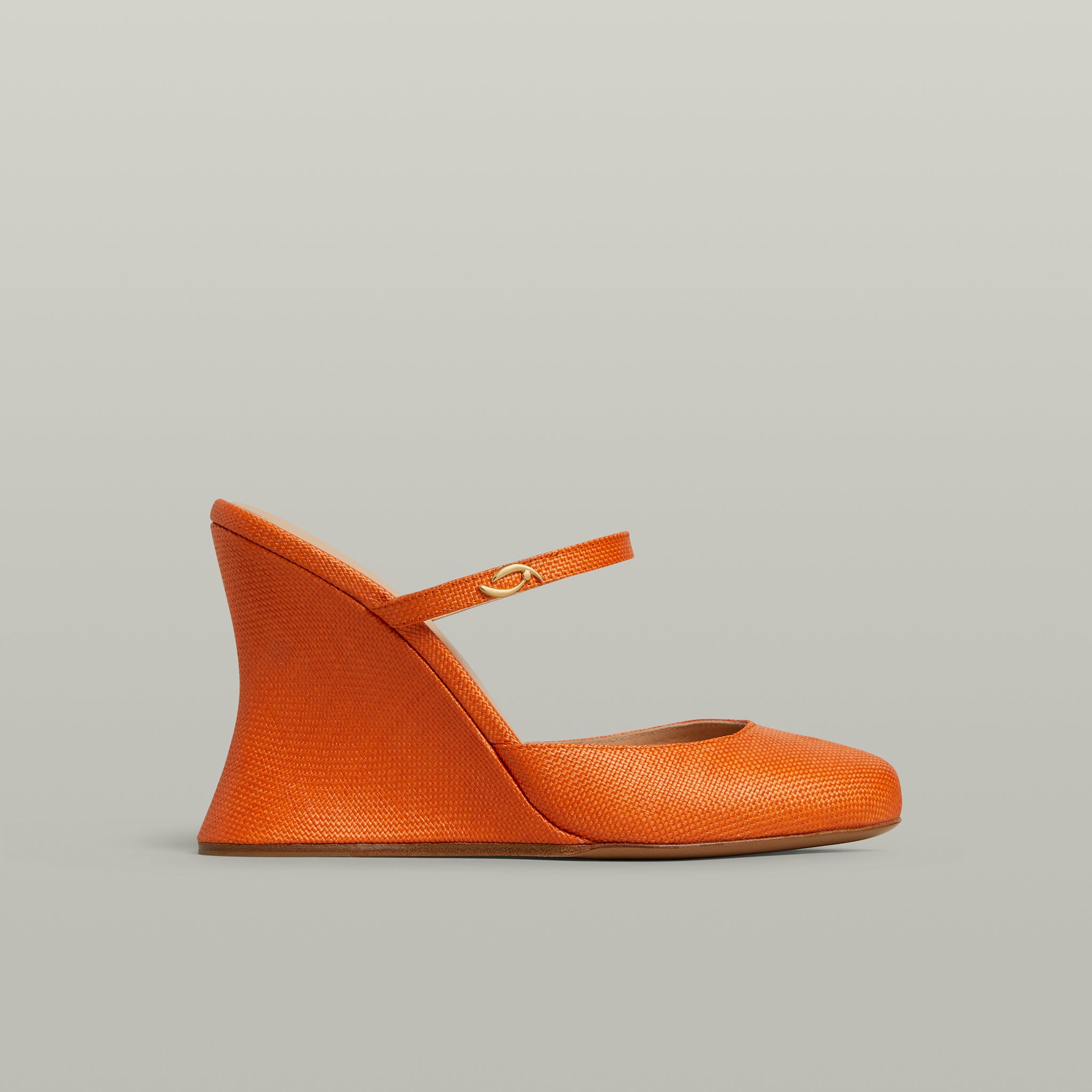 La Nonchalante Orange Raffia