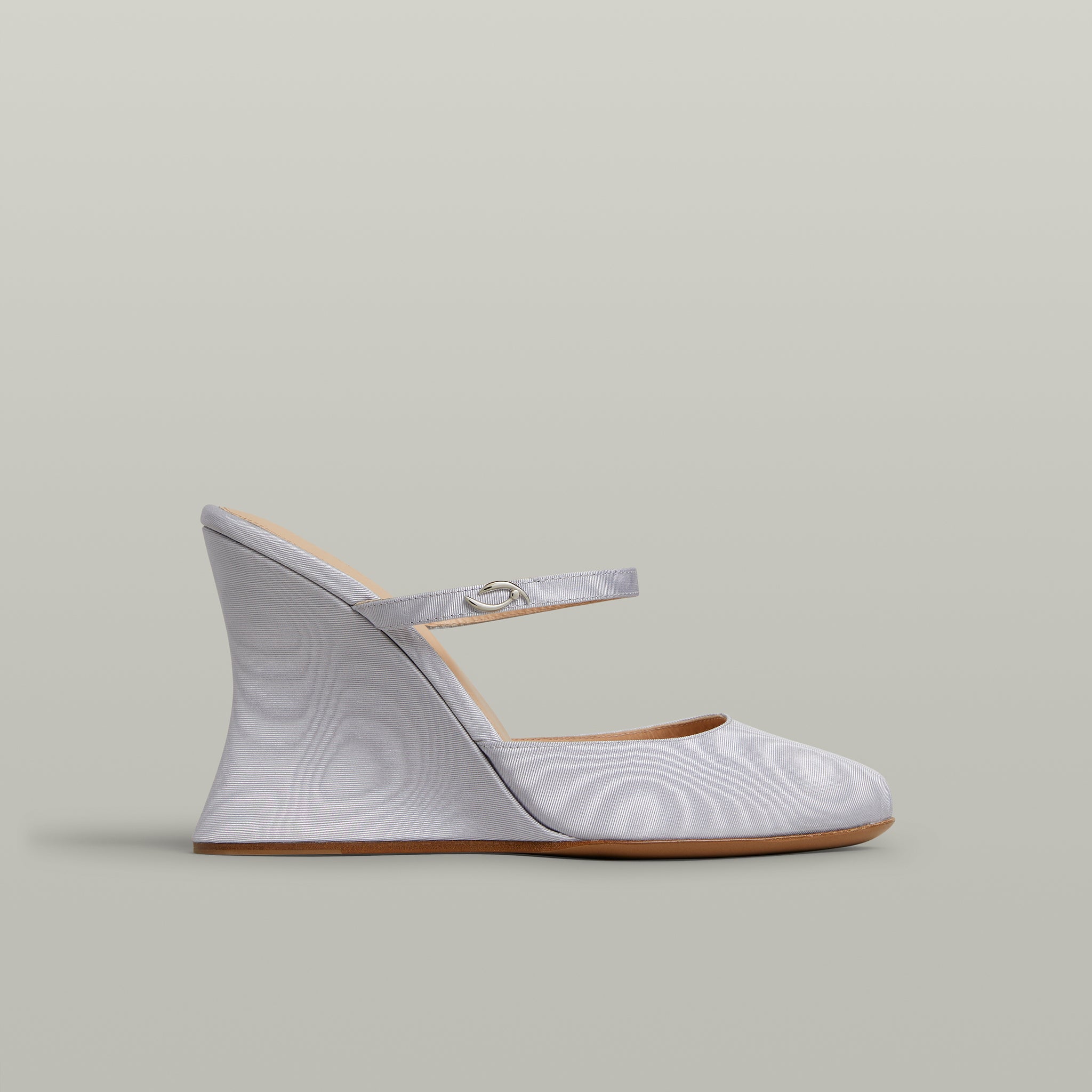 La Nonchalante Silver Grosgrain Moiré